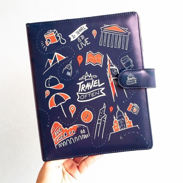 

Terbukti BINDER A5/B5 READY STOCK - TO TRAVEL IS TO LIVE by Stationary Of Dodoo !!
