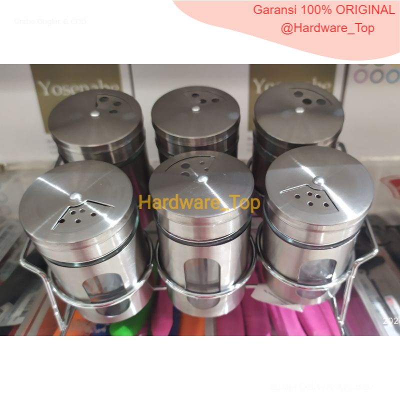 ACE HARDWARE - Krischef Set 6 Pcs Tempat Bumbu Dapur