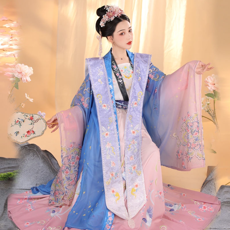 Shangyunxi - Qing Pingle song Xiaxi Hanfu women's authentic original cardigan long shirt waist lengt