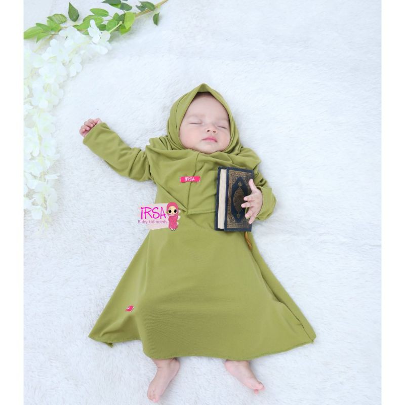 Gamis IRSA Gamis basic murah gamis anak polos hijab baby murah grosir bandung gamis terbaru