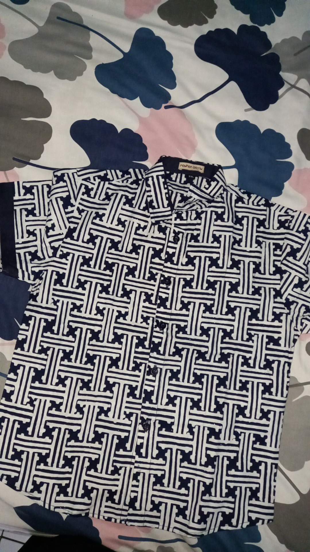 Kemeja Batik Anak Navy Series