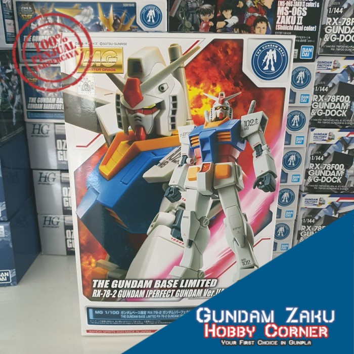MG RX-78-2 GUNDAM PERFECT GUNDAM ver 1ANIME COLOR BANDAI GUNDAM BASE