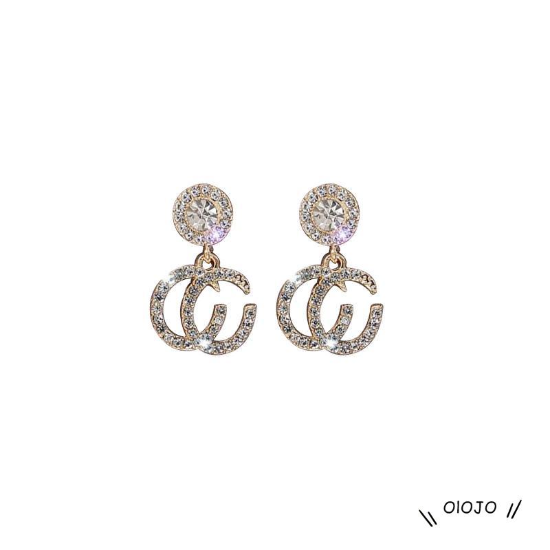【COD】Anting Tusuk Sterling Silver 925 Hypoallergenic Hias Berlian Imitasi Mewah Untuk Wanita