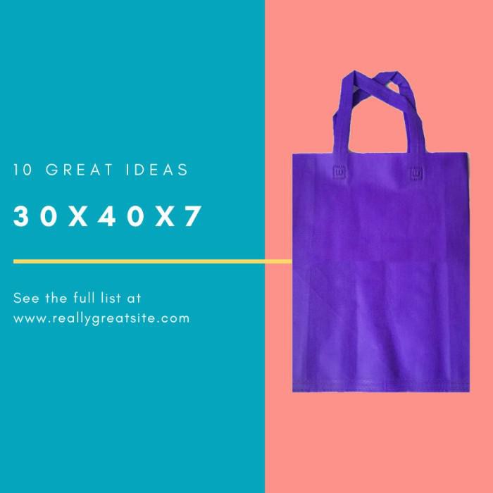 

Goodie Bag / Per 12Pc Tas 30X40X7Cm Goodiebag Spunbond Lipat Samping Ungu Berkualitas