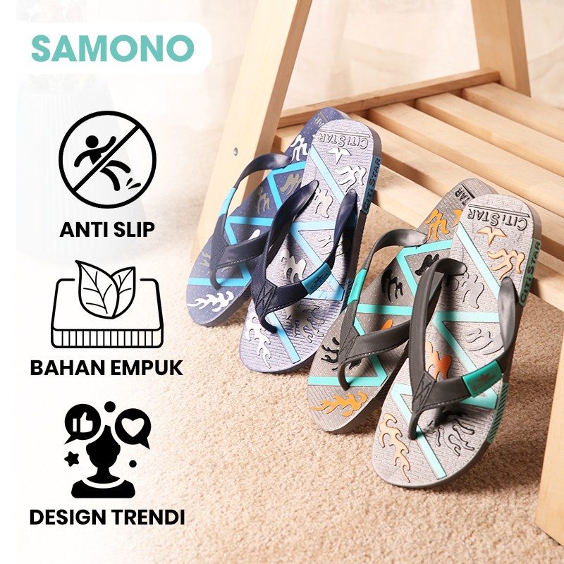 Sandal Jepit Anti Slip Pria - SAMONO SFF009