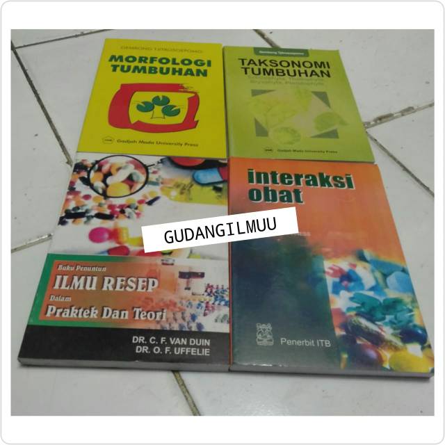Buku Morfologi Tumbuhan , Taksonomi Tumbuhan , Ilmu Resep Vanduin , Interaksi Obat