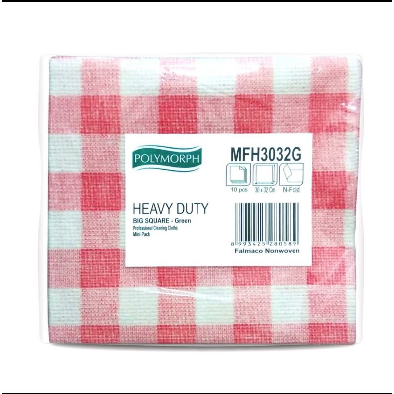 Lap Serba Guna bisa di cuci dipakai kembali Kain Lap POLYMORPH HEAVY DUTY 30x32 Cm isi 10'S