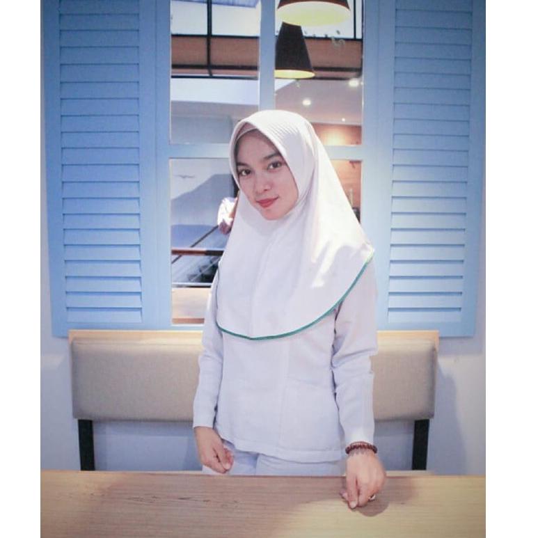 [NDL. 424111] HIJAB BERGO PERAWAT/Hijab BIDAN/hijab/hijab perawat/kerudung perawat/kerudung/keperawa
