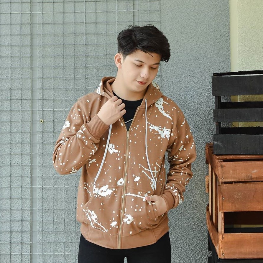 BLOTCHES ZIPPER HOODIE JAKET UNISEX COUPLE BEST QUALITY