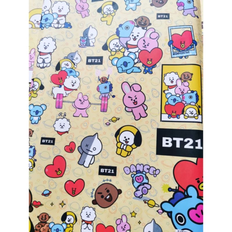 

Kertas Kado BT21 (MINIMAL 3 pcs)