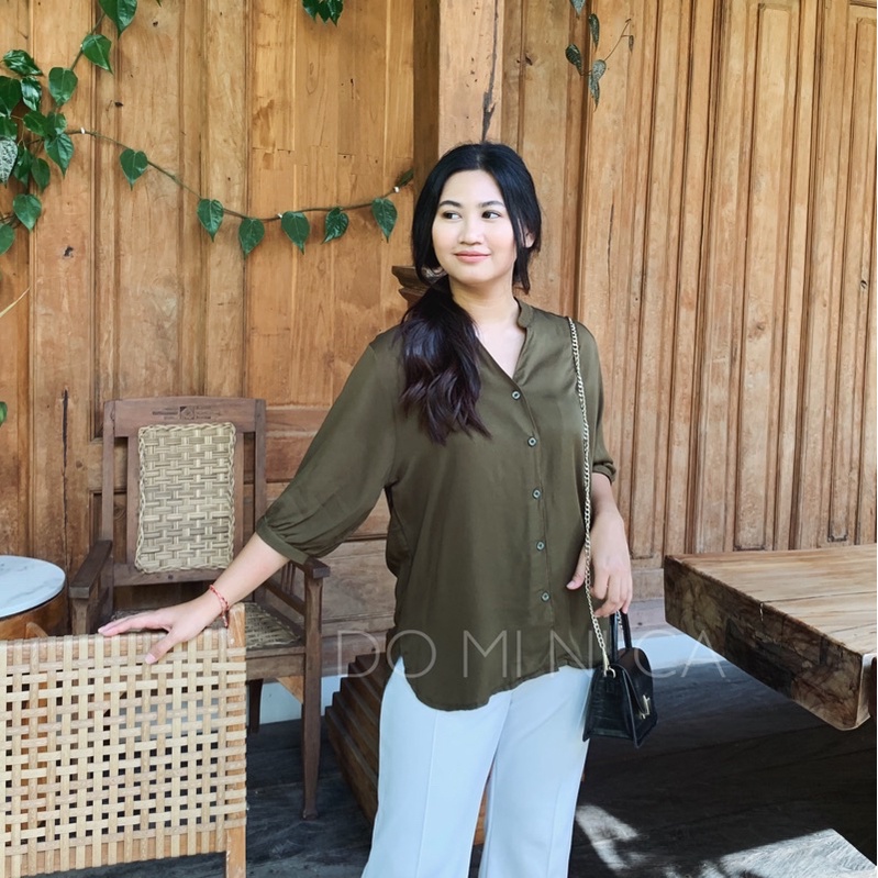 YUMI BLOUSE RAYON LENGAN BALON BY DOMINICA.INC