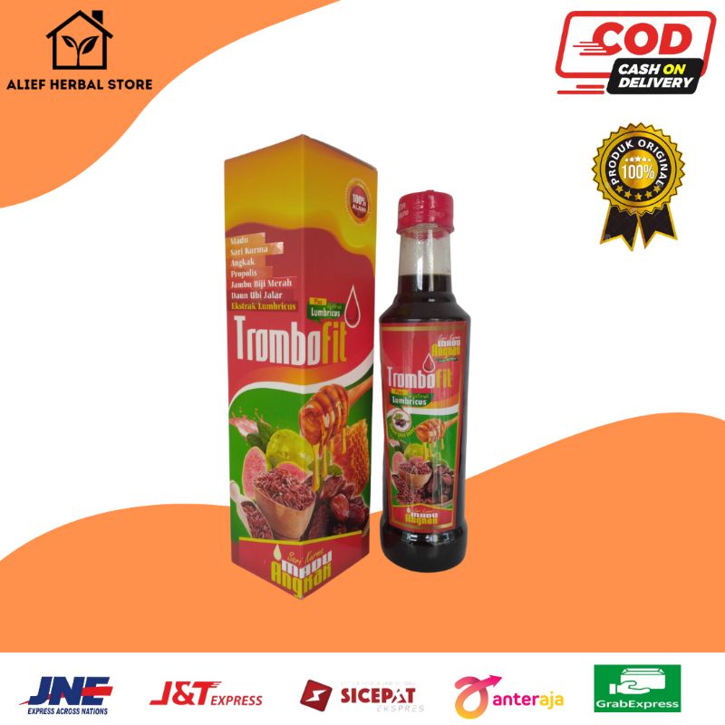 

TROMBOFIT Sari Kurma Madu Angkak Propolis Plus Jambu Biji | Mengatasi Anemia | 460gr