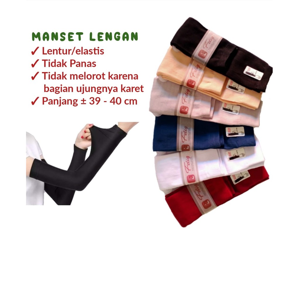 Manset Tangan Pria dan Wanita/Manset hijab/Manset Feliq/Manset Feliq