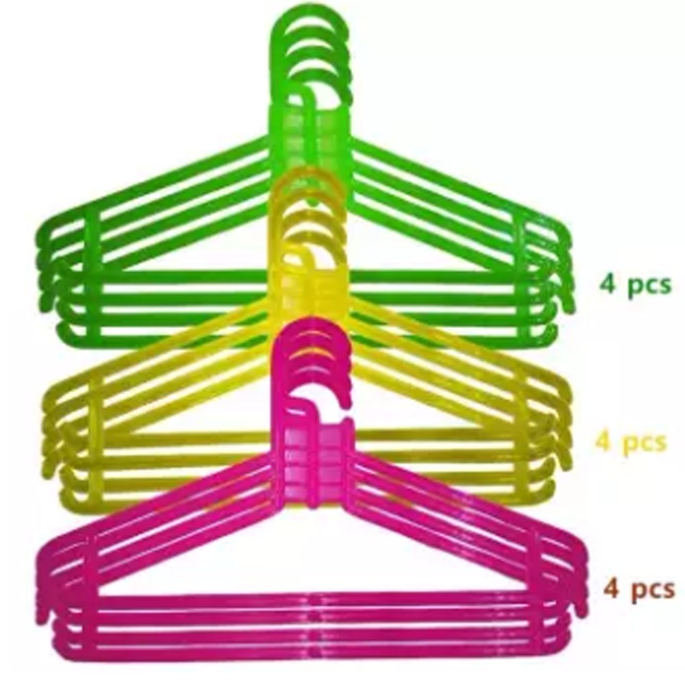 Hanger Baju Anak Warna Plastik Mercury Pelangi - isi 12 Pcs / Hanger plastik warna warni / Hanger Anak