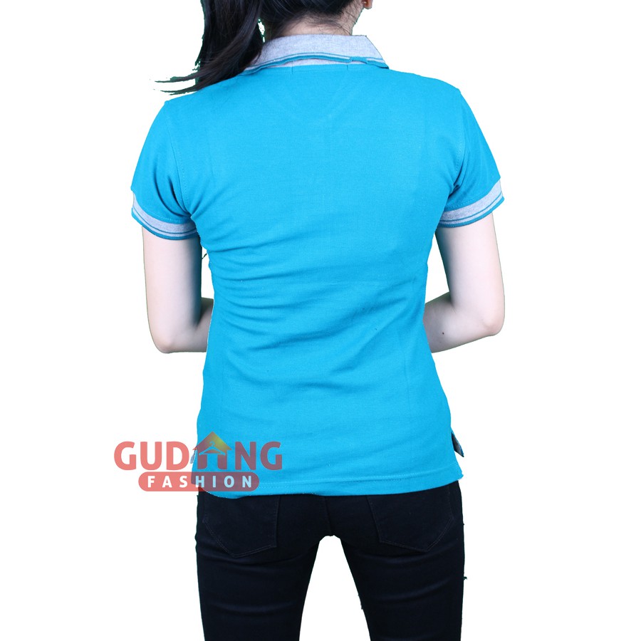 Kaos Kerah Polos Pendek Wanita PLSW 24