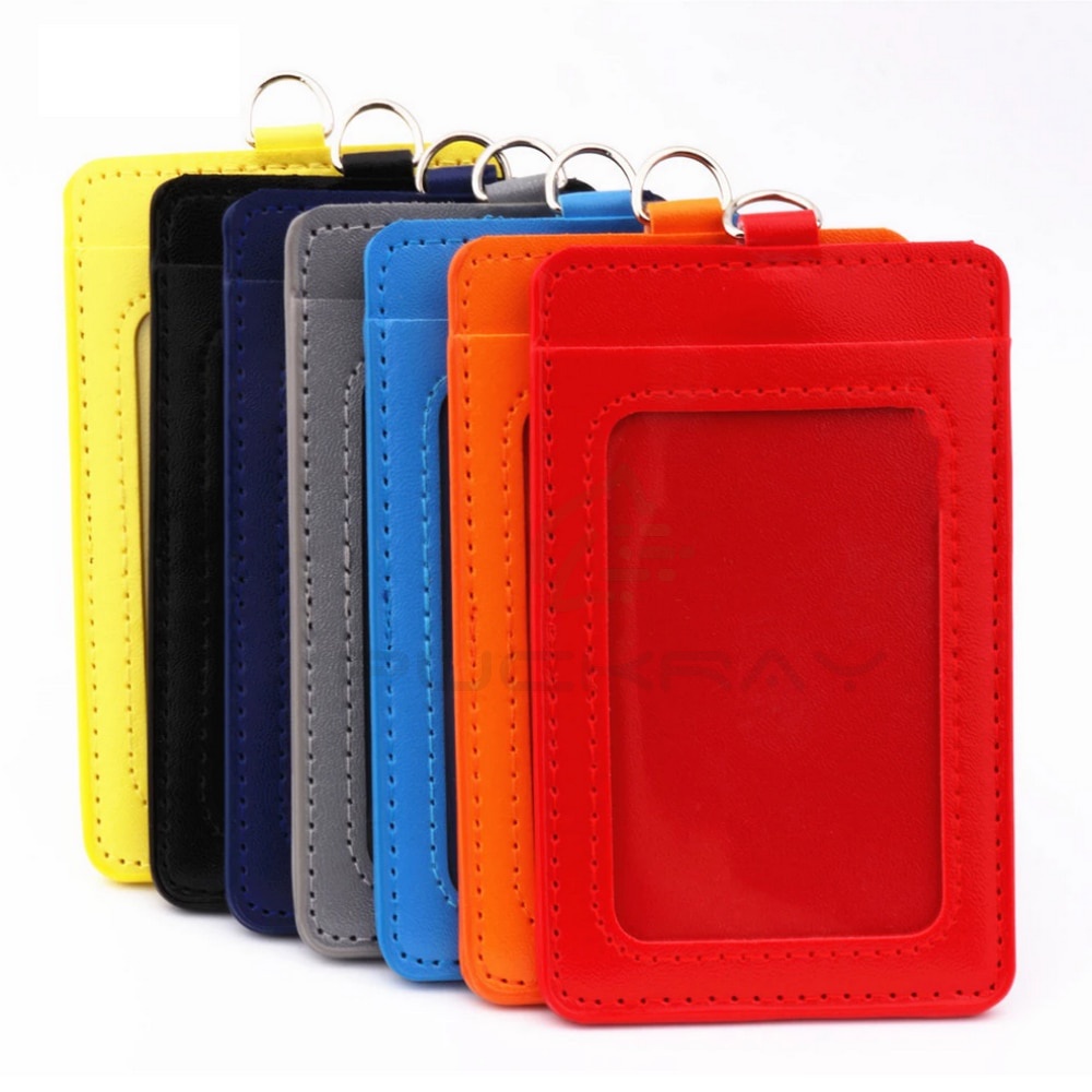 

Casing Lencana ID Lengan Kartu Ganda Bahan Kulit PU 610 Kualitas Mewah Aksesori Tempat Lencana Kartu Kredit Bank Bening