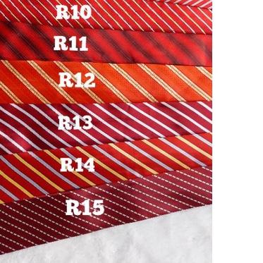 ✽ Dasi Merah - dasi motif merah - dasi garis merah -dasi salur merah ☻