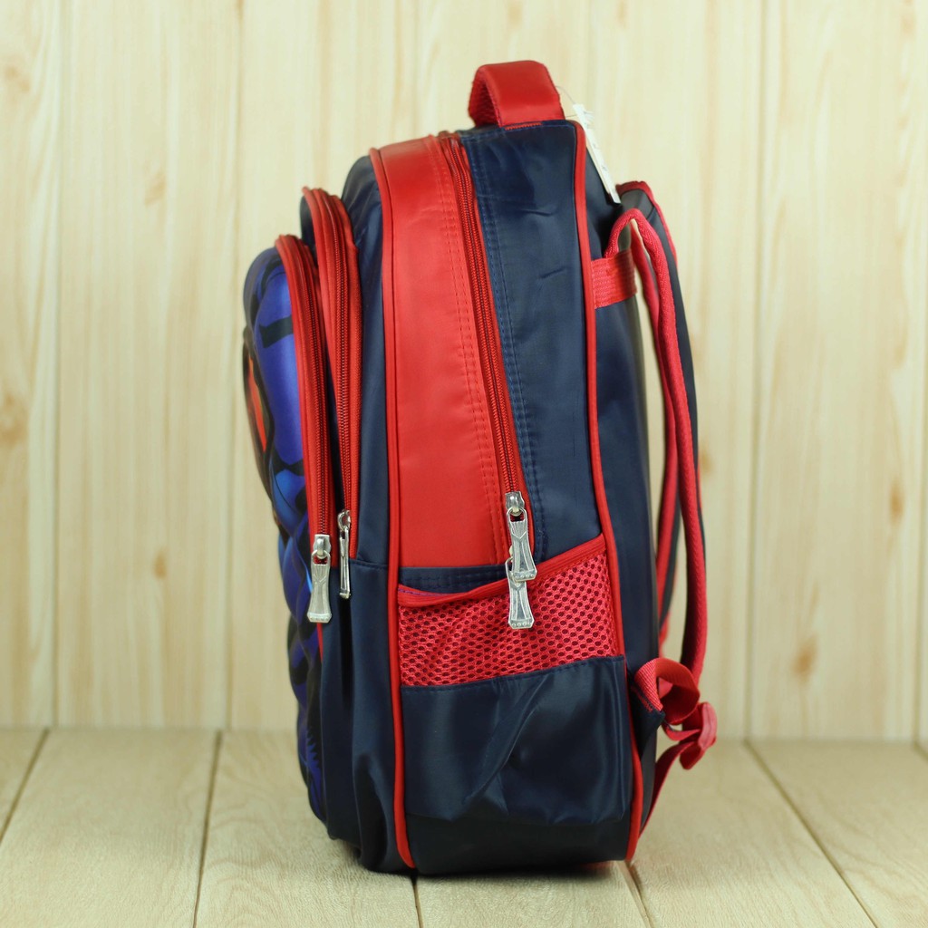 Jual Tas Gendong Cowok TK SD Gambar Superman Keren Ransel Punggung Emboss Anak Laki-Laki Bagus Murah