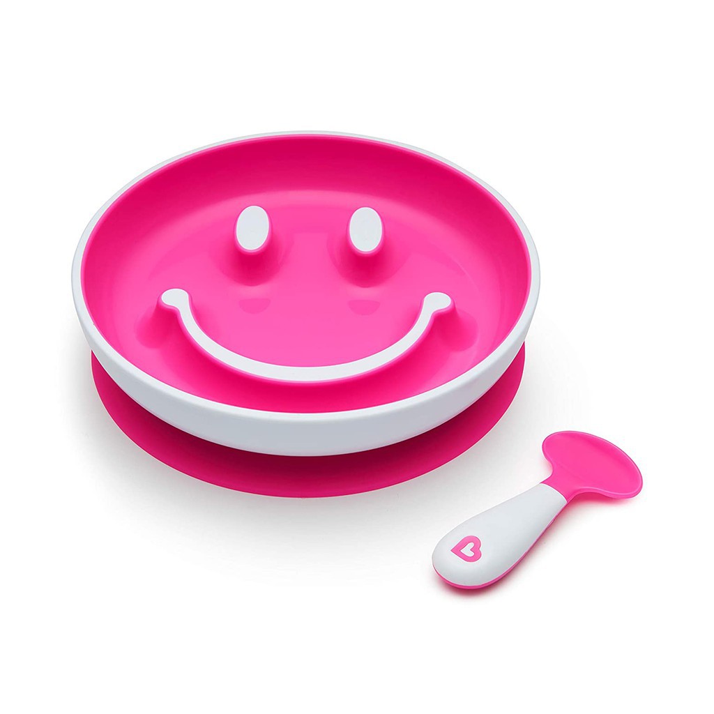 Munchkin Smile n Scoop Suction Plate &amp; Training Spoon