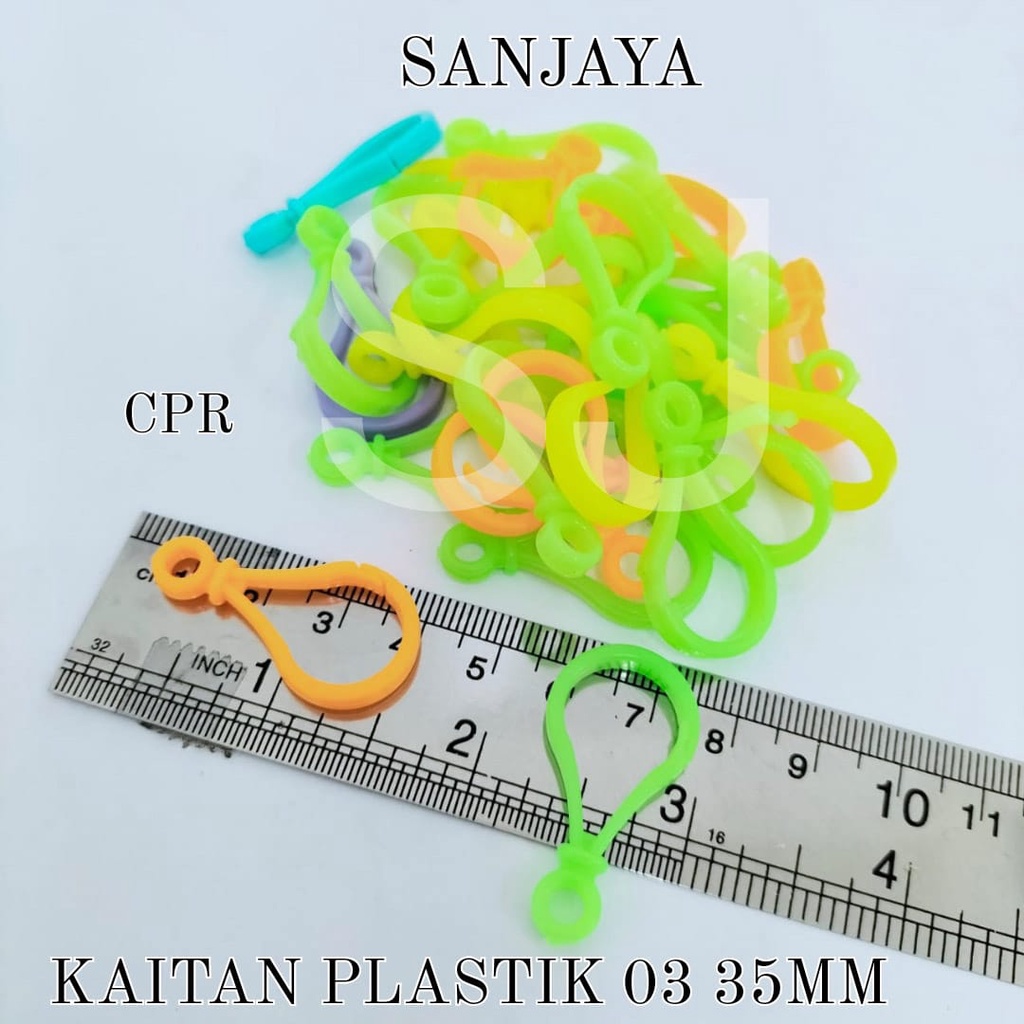 KAITAN MASKER / PENGAIT / KEW KEW / KOKOT UDANG PLASTIK WARNA WARNI / KAITAN PLASTIK 03 35MM CPR