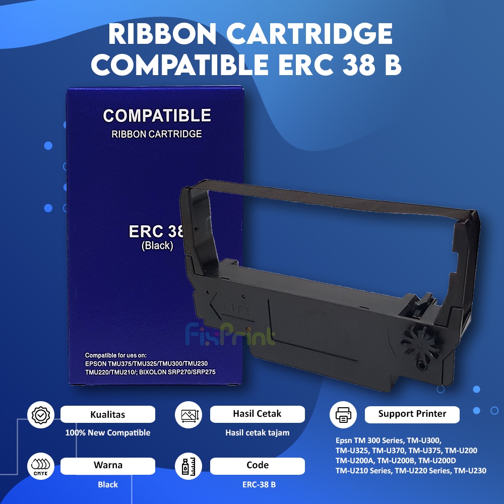 Ribbon Cartridge Epson ERC-38 Black Compatible