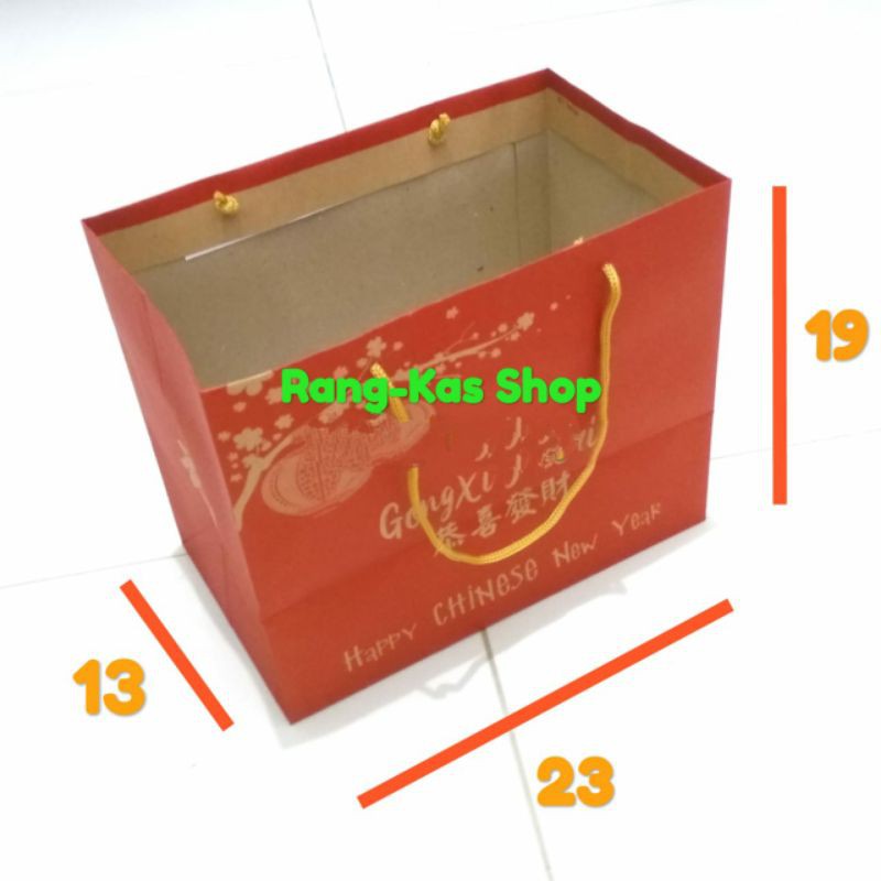 

Paper bag IMLEK Merah Medium Craft doff isi 12pcs