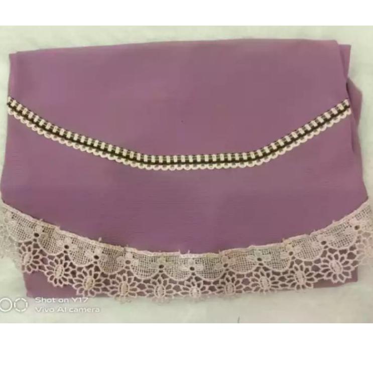 Hijab / Jilbab / Kerudung / Bergo / Khimar Instan Jersey Serut Renda List / Renda Serut Renda List M
