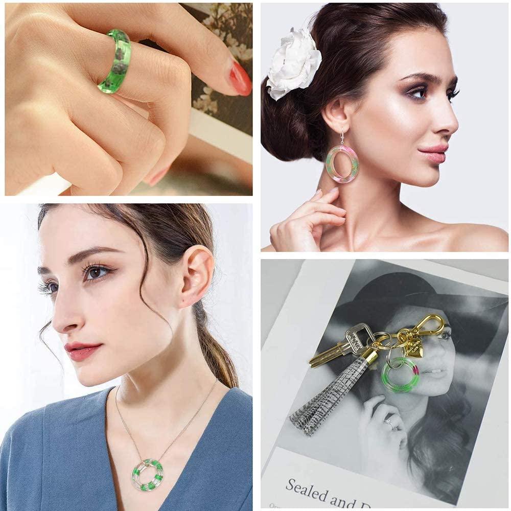 Lily Resin Cincin Cetakan Anting Liontin Silikon Alat Membuat Perhiasan