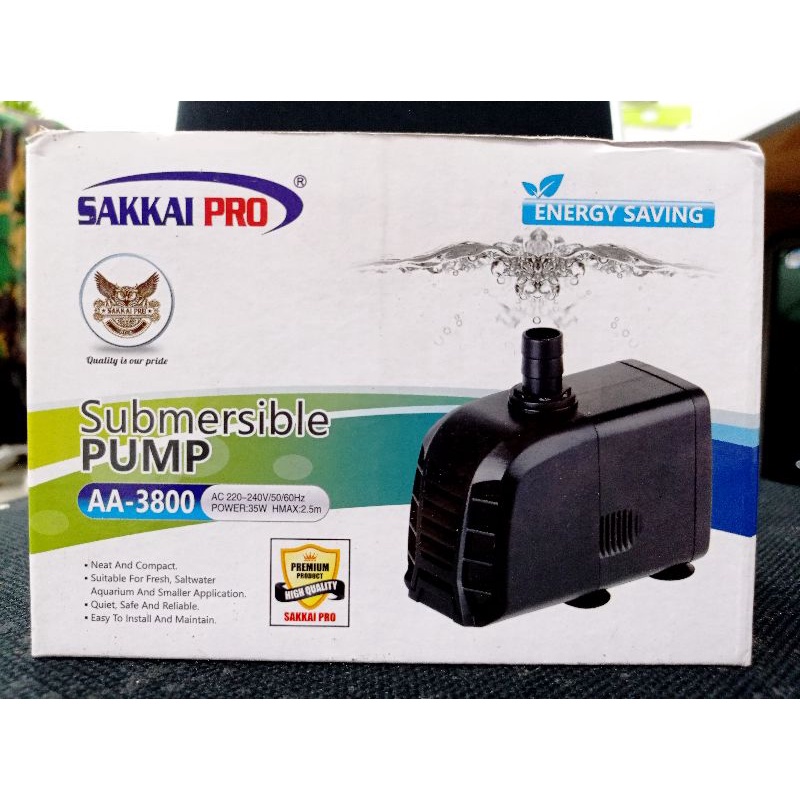 POMPA AQUARIUM KOLAM HIDROPONIK SAKKAI PRO AA 3800