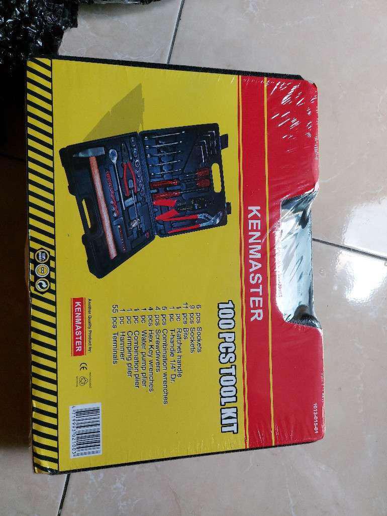 Kunci Shock Set Lengkap Toolkit Set Kenmaster N2 100 Pcs Murah Alat Perkakas Tukang Lengkap (ori)