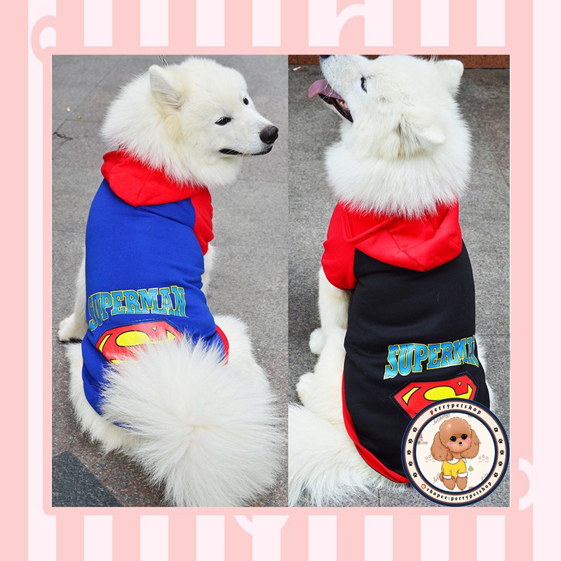 Pet Clothes T Shirt Hoodie Super Hero Keren Sampai Size 9XL Untuk Kucing Dan Anjing