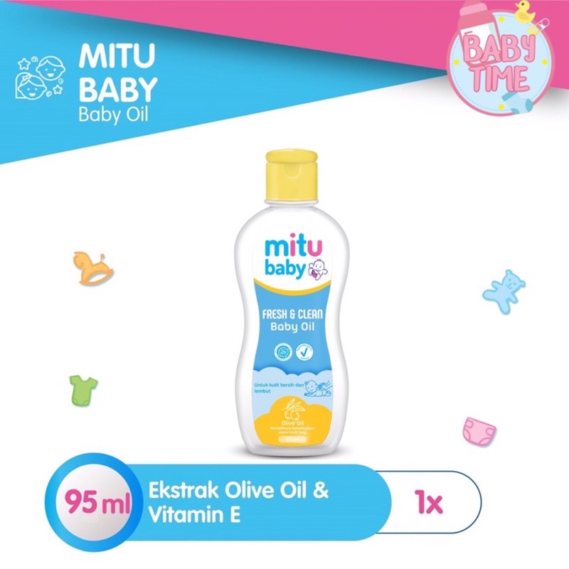 Mitu Baby Oil Bottle 95 ml -olive oil