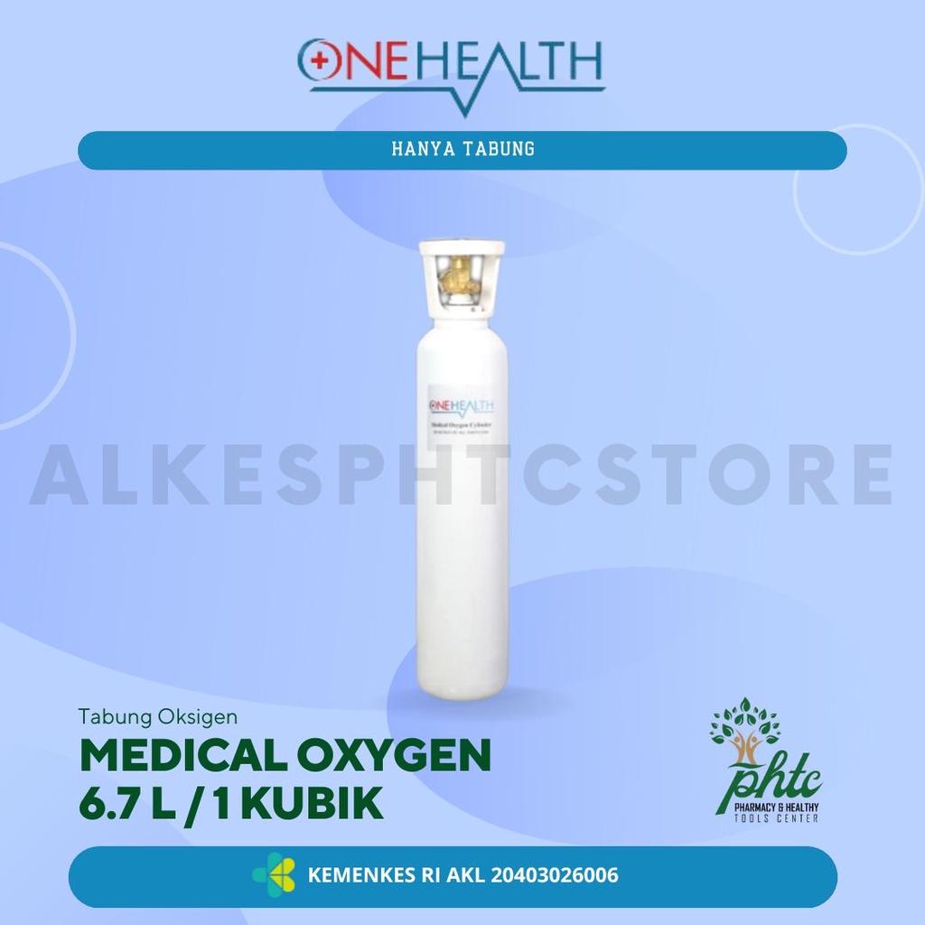 Tabung Oksigen Onehealth 1 Kubik l Medical Oxygen O2 1m3