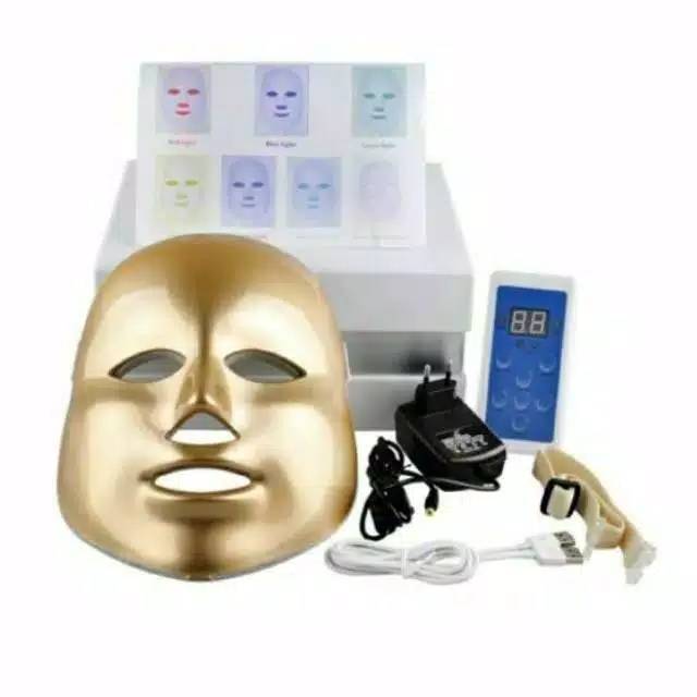 Masker LED PDT LIGHT 7in1 led mask lampu omega