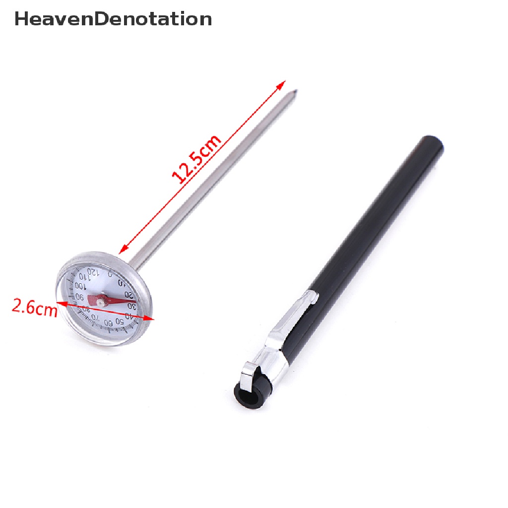 (Heavendenotation) Termometer Pengukur Suhu Makanan / Daging / Kopi / Susu Bahan Stainless Steel Untuk Bbq