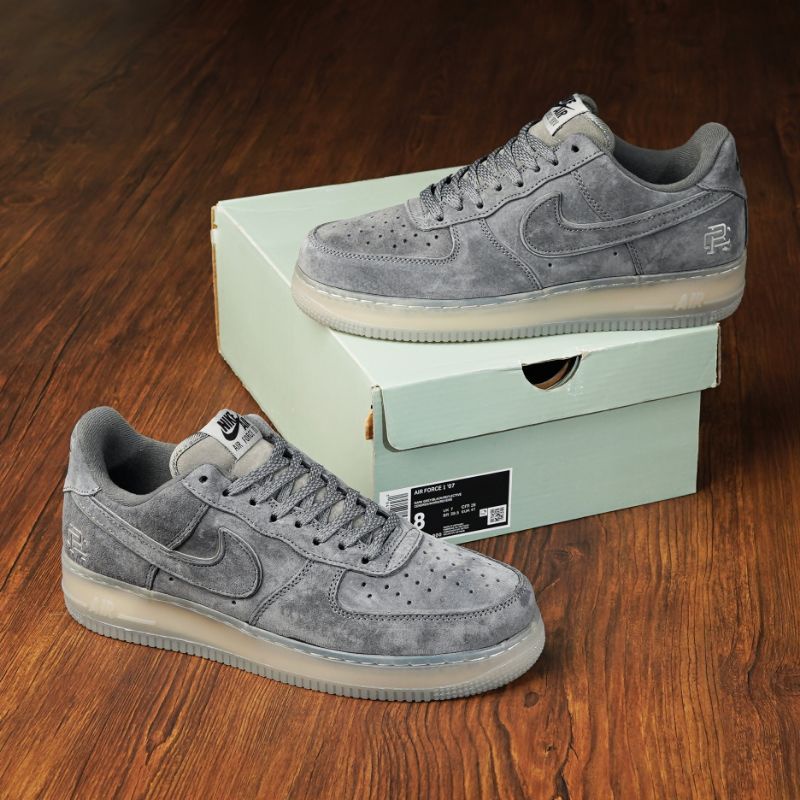 NIKE AIR FORCE 1 LOW REIGNING CHAMP DARK GREY BLACK REGLECTIVE
