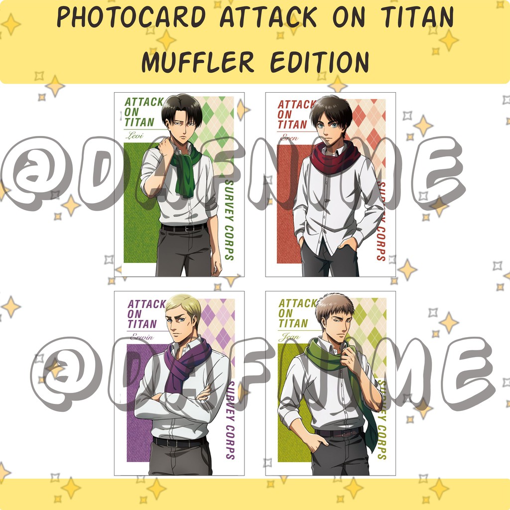 PHOTOCARD ANIME ATTACK ON TITAN AOT MUFFLER EDITION