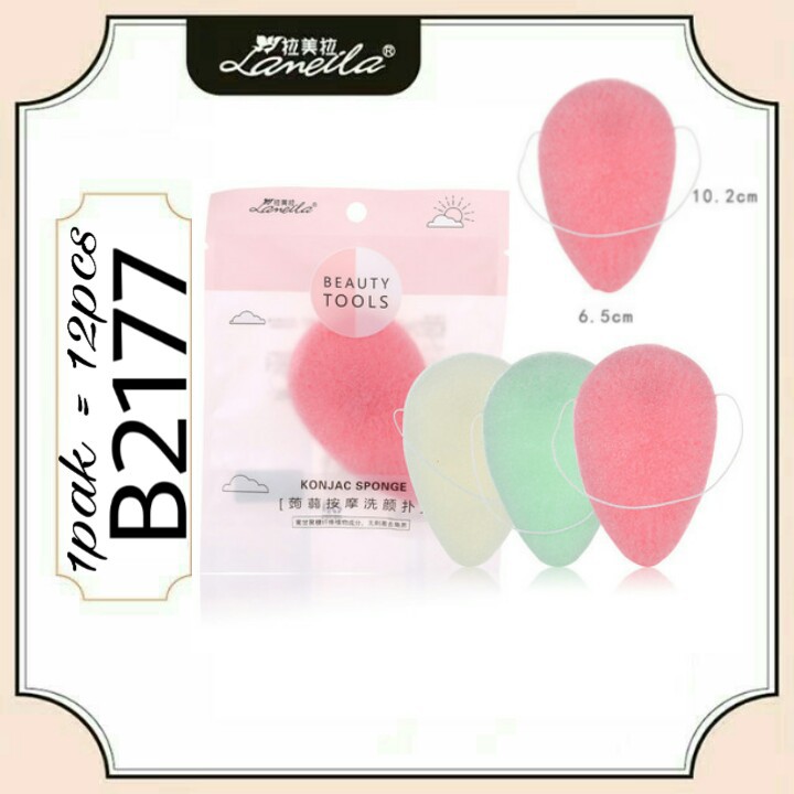 konjac facial sponge spons pembersih wajah B2177