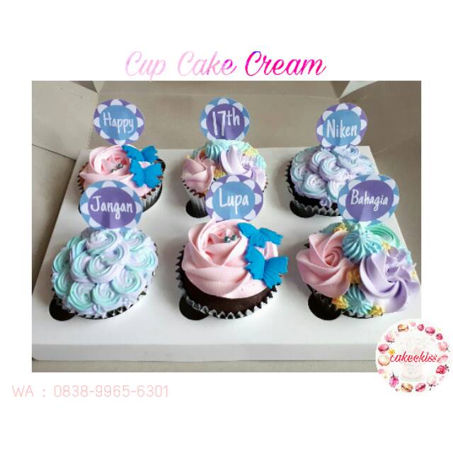 

Cup cake / cup cake cream / cream cake / kue / cup cakes / cupcake / fondant / kue tart / caketart