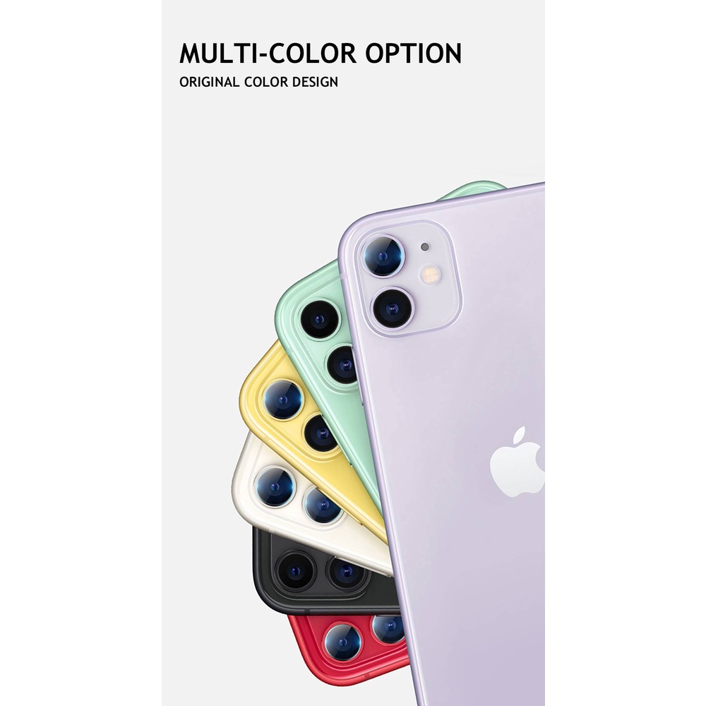 Case Pelindung Lensa Kamera Bahan Logam Aneka Warna Untuk Iphone 11 Pro Max