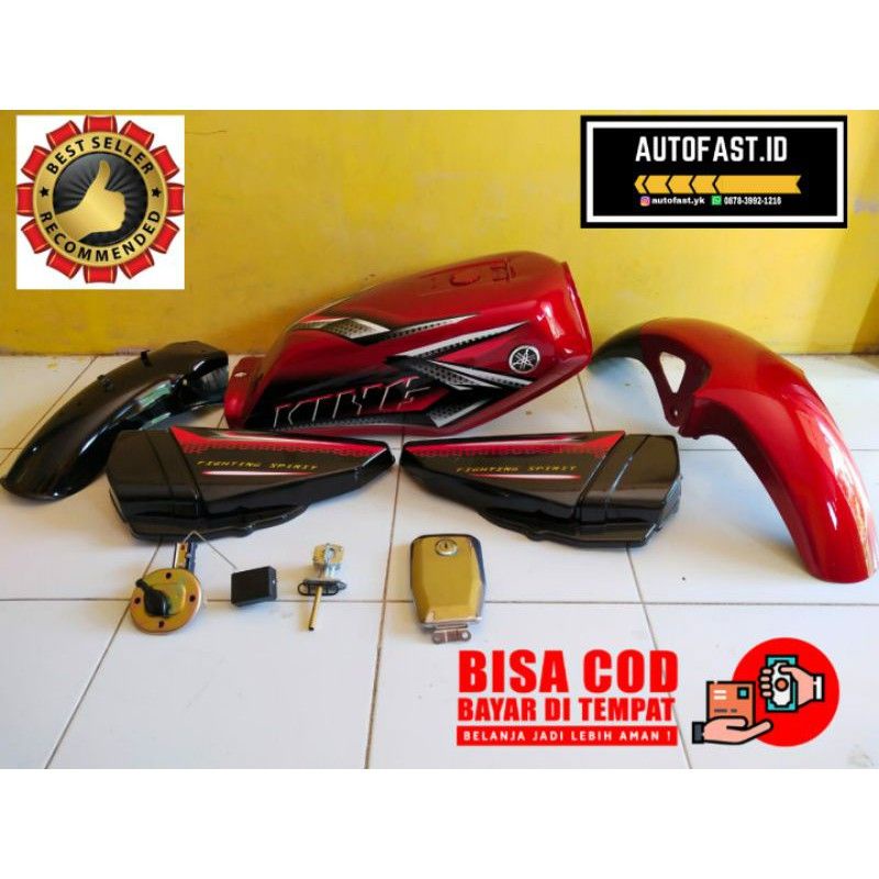 BODY SET RX KING 2009 MERAH KUALITAS TERBAIK HIGH QUALITY