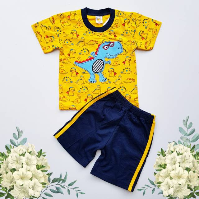 BAJU ANAK DINOSAURUS SET DINO SHORT Shopee Indonesia BAJU ANAK DINOSAURUS SET DINO SHORT Shopee Indonesia