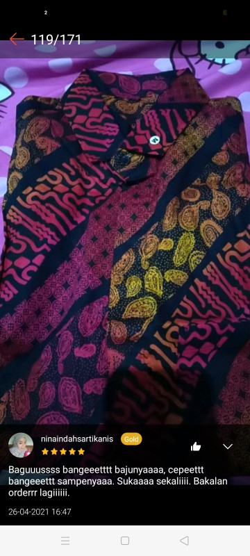 Kemeja Batik Songket Pria Lengan Panjang Batik Songket Pria Casual 3633 3634 3635