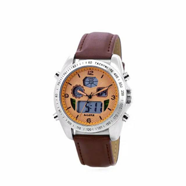 Jam tangan analog pria digital dual movement Sophie Martin Paris Hibiki