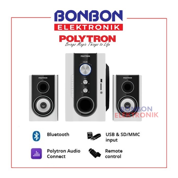 Polytron PMA 9320 Bluetooth Multimedia Speaker Radio FM / PMA9320