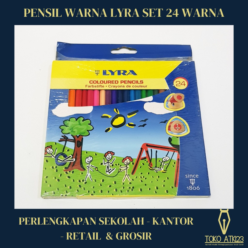 Pensil Warna Merk Lyra Set 24 Warna