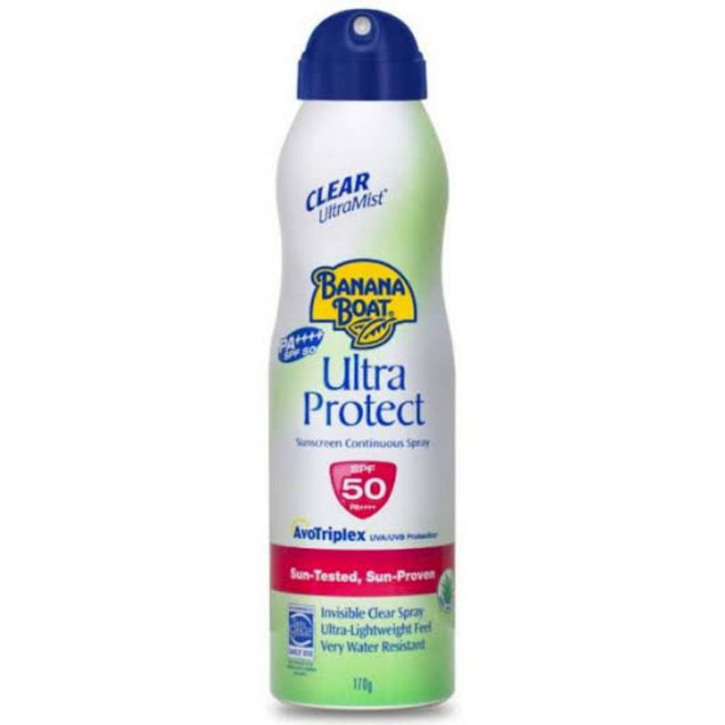 Banana Boat Clear Ultramist Sunscreen Spray  SPF 50 (NEAR EXP DATE)