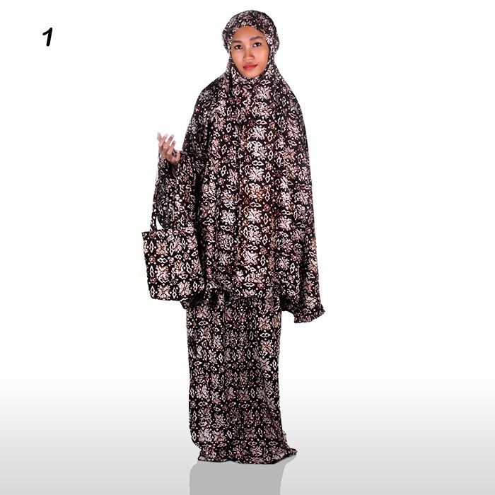 Mukena Batik I Mukena Katun Rayon Batik - Batik Zahrah 1