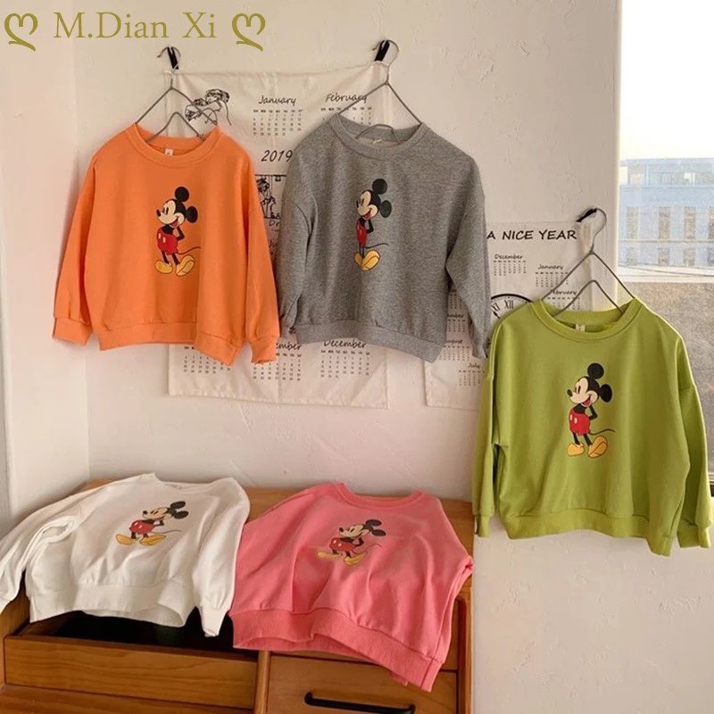 Sweater Anak Full Mickey Jumper Sweater Fleece Baju Anak Kekinian Unisex