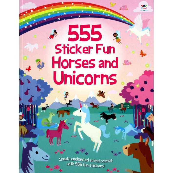 

BUKU STICKER 555 Sticker Fun HORSES AND UNICORNS Sticker Book